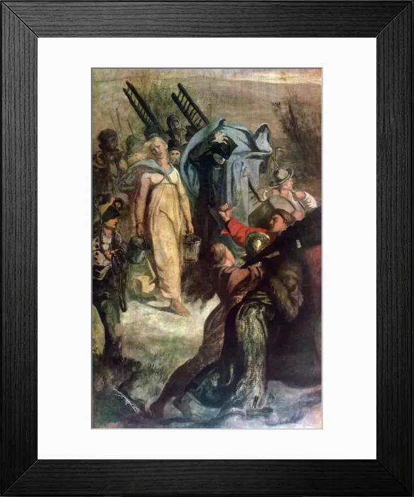 Framed Print : The Village Firemen, (detail), 1857. Artist: Pierre Puvis de Chavannes Framed Print : The Village Firemen, (detail), 1857. Artist: Pierre Puvis de Chavannes