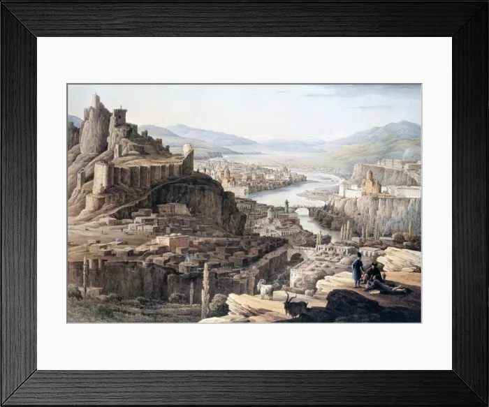 Framed Print : View of Tiflis, 1830. Artist: Nikandor Grigorievich Chernetsov