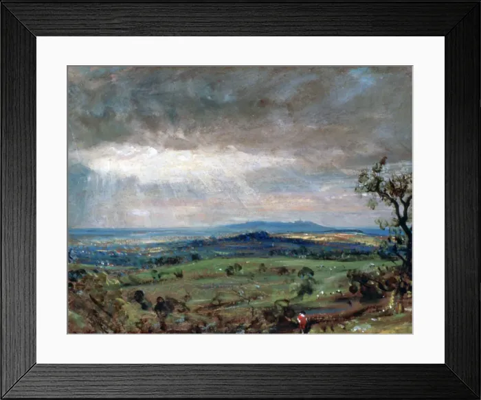 Framed Print : Hampstead Heath with Harrow in the Distance, c1821. Artist: John Constable Framed Print : Hampstead Heath with Harrow in the Distance, c1821. Artist: John Constable