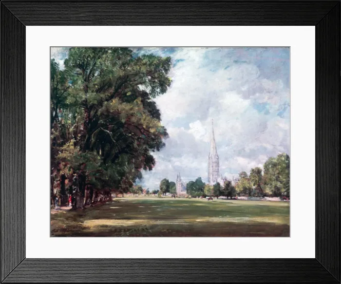 Framed Print : Salisbury Cathedral from Lower Marsh Close, 1820. Artist: John Constable Framed Print : Salisbury Cathedral from Lower Marsh Close, 1820. Artist: John Constable