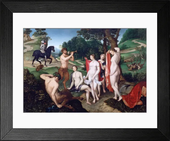 Framed Print : The Bath of Diane, c1510. Artist: Francois Clouet