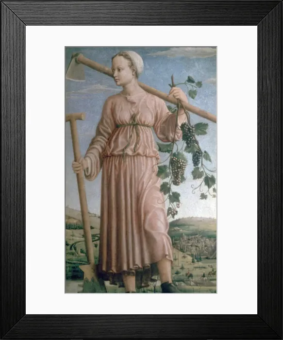 Framed Print : Allegory of Autumn, 15th century. Artist: Francesco del Cossa Framed Print : Allegory of Autumn, 15th century. Artist: Francesco del Cossa