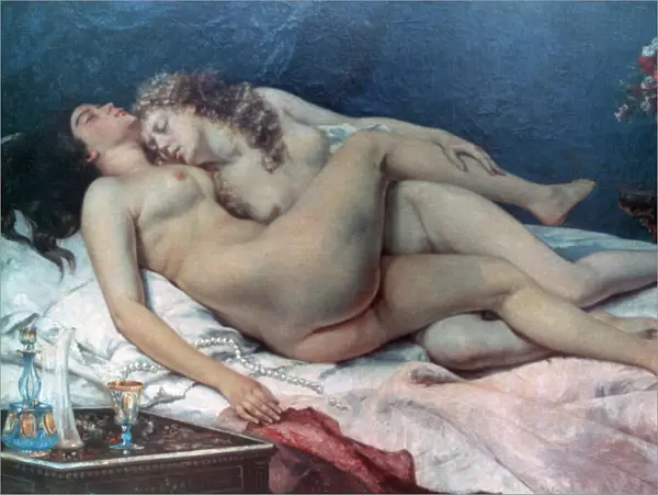Le Sommeil, 1866. Artist: Gustave Courbet