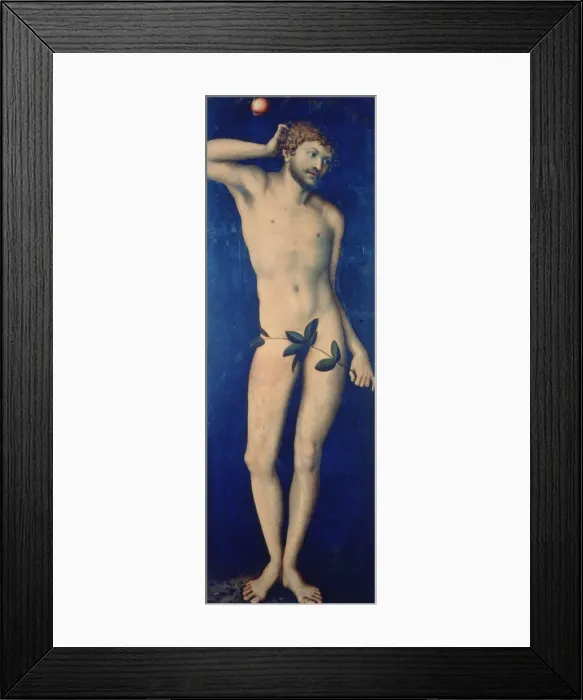 Framed Print : Adam, 1528. Artist: Lucas Cranach the Elder Framed Print : Adam, 1528. Artist: Lucas Cranach the Elder