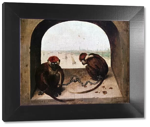 Two Monkeys, 1562. Artist: Pieter Bruegel the Elder