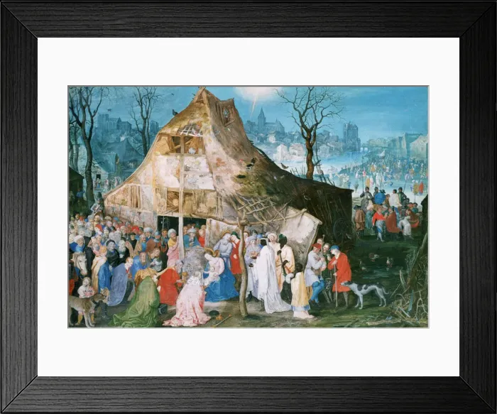 Framed Print : Adoration of the Kings, 1598. Artist: Jan Brueghel the Elder Framed Print : Adoration of the Kings, 1598. Artist: Jan Brueghel the Elder