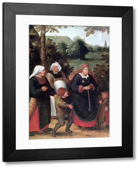 Framed Print : The Procession of the Bride, c1584-1638. Artist: Pieter Brueghel the Younger Framed Print : The Procession of the Bride, c1584-1638. Artist: Pieter Brueghel the Younger