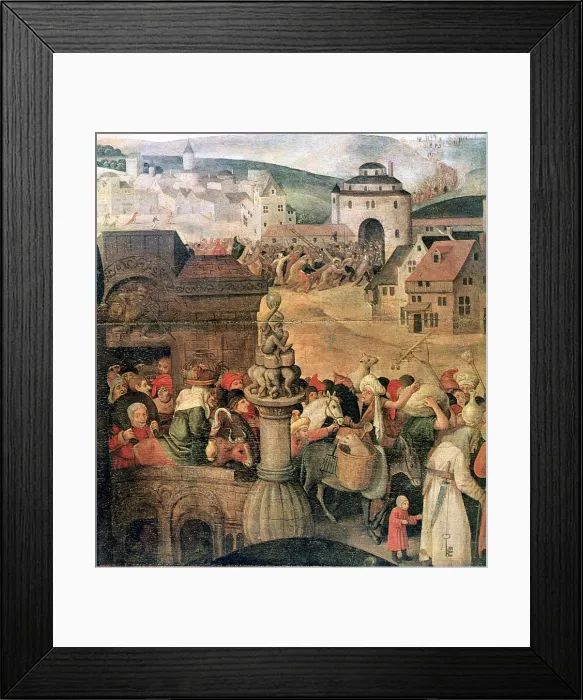Framed Print : Christ Driving the Traders from the Temple (detail), c1584-1638. Artist: Pieter Brueghel the Younger Framed Print : Christ Driving the Traders from the Temple (detail), c1584-1638. Artist: Pieter Brueghel the Younger