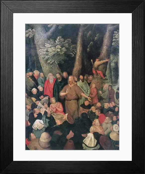 Framed Print : The Sermon of John the Baptist (detail), 1604. Artist: Pieter Brueghel the Younger Framed Print : The Sermon of John the Baptist (detail), 1604. Artist: Pieter Brueghel the Younger