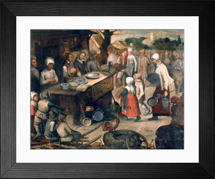 Framed Print : The Presentation of Gifts, c1584-1638. Artist: Pieter Brueghel the Younger Framed Print : The Presentation of Gifts, c1584-1638. Artist: Pieter Brueghel the Younger