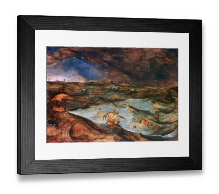 Framed Print : The Storm, 1569. Artist: Pieter Bruegel the Elder
