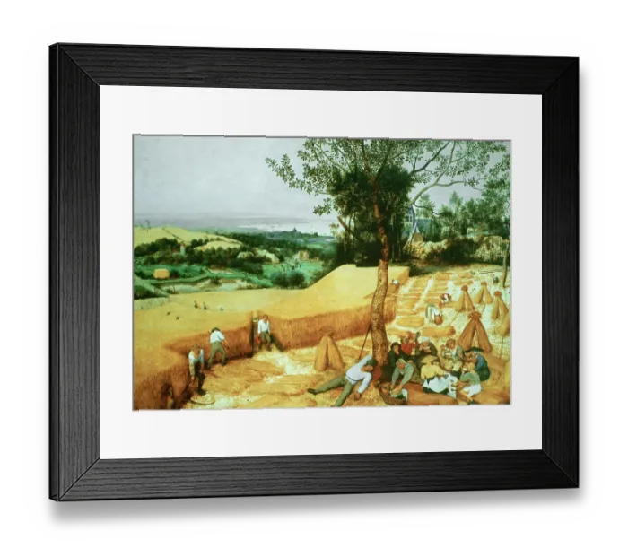 Framed Print : The Harvesters, 1565. Artist: Pieter Bruegel the Elder