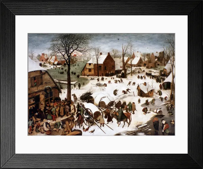 Framed Print : The Numbering at Bethlehem, 1566. Artist: Pieter Bruegel the Elder Framed Print : The Numbering at Bethlehem, 1566. Artist: Pieter Bruegel the Elder