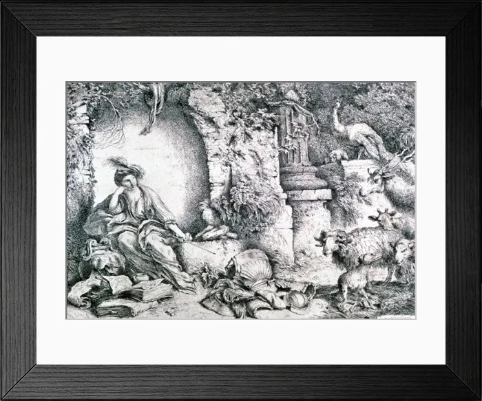 Framed Print : Circe Changing Ulysses Men, c1650. Artist: Giovanni Benedetto Castiglione Framed Print : Circe Changing Ulysses Men, c1650. Artist: Giovanni Benedetto Castiglione