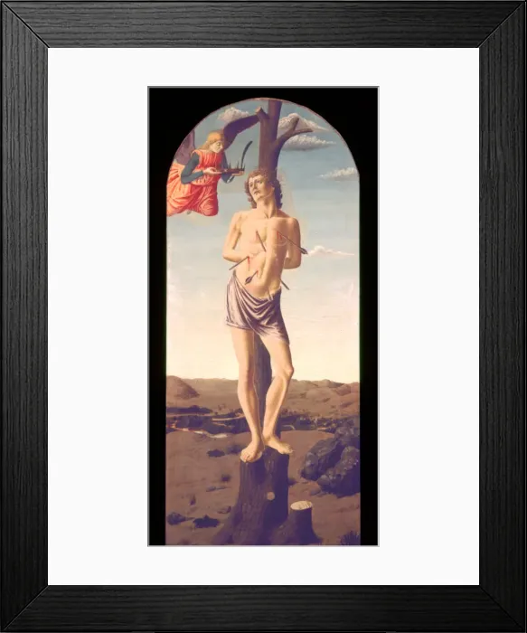 Framed Print : Saint Sebastian, 1457. Artist: Andrea del Castagno Framed Print : Saint Sebastian, 1457. Artist: Andrea del Castagno