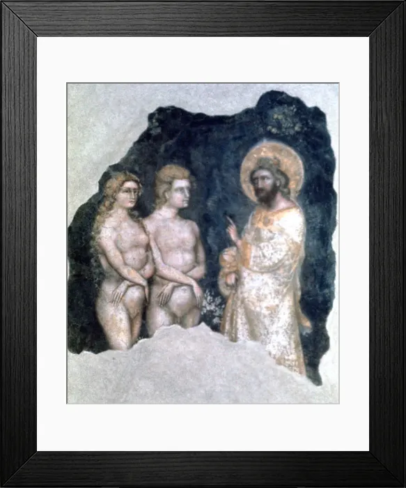 Framed Print : Adam and Eve, 1357. Artist: Guariento Framed Print : Adam and Eve, 1357. Artist: Guariento