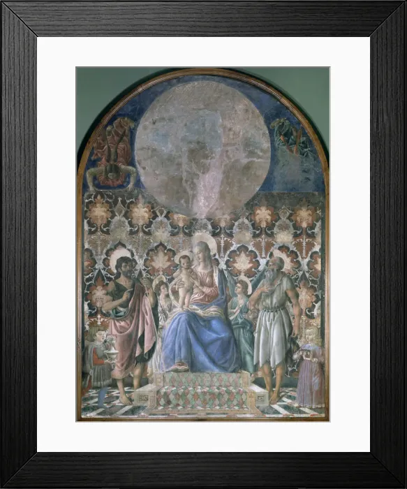 Framed Print : Madonna and Child with Angels, c1443. Artist: Andrea del Castagno Framed Print : Madonna and Child with Angels, c1443. Artist: Andrea del Castagno