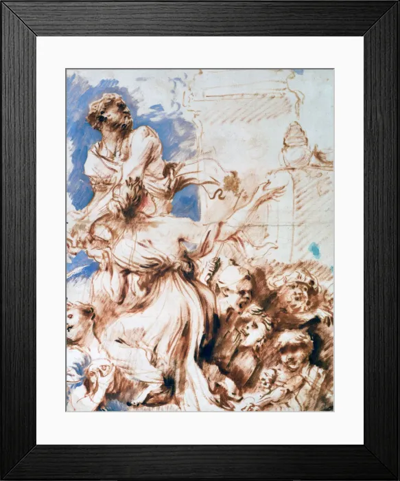 Framed Print : Pyrrha, c1635-1670. Artist: Giovanni Benedetto Castiglione Framed Print : Pyrrha, c1635-1670. Artist: Giovanni Benedetto Castiglione