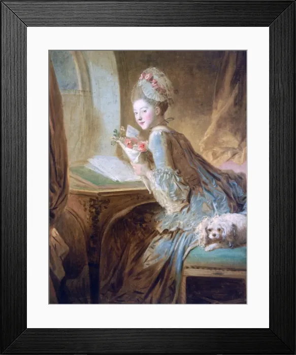 Framed Print : The Love Letter, c1770. Artist: Jean-Honore Fragonard Framed Print : The Love Letter, c1770. Artist: Jean-Honore Fragonard
