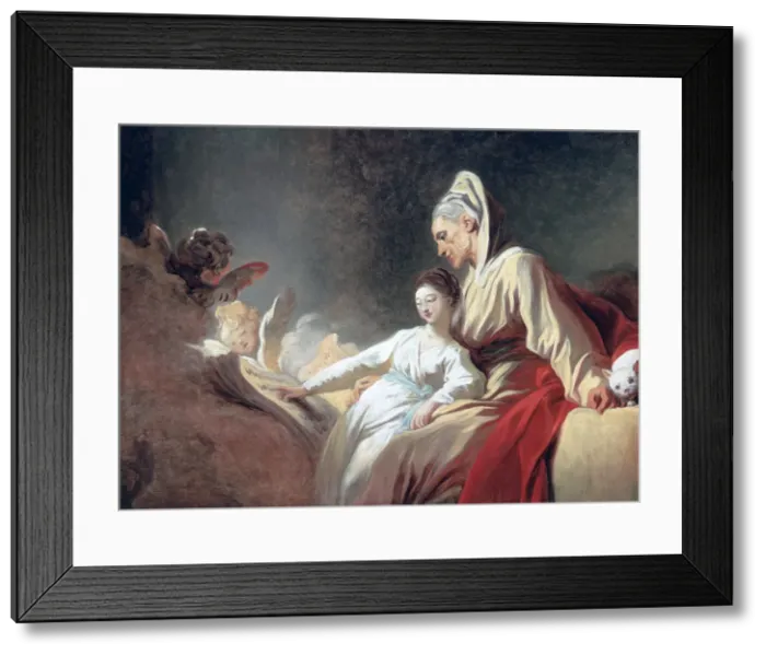 Framed Print : Education of the Virgin, c1773. Artist: Jean-Honore Fragonard Framed Print : Education of the Virgin, c1773. Artist: Jean-Honore Fragonard