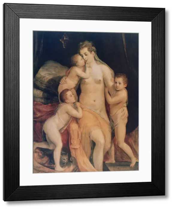 Framed Print : Chastity, 1516-1570. Artist: Frans Floris Framed Print : Chastity, 1516-1570. Artist: Frans Floris