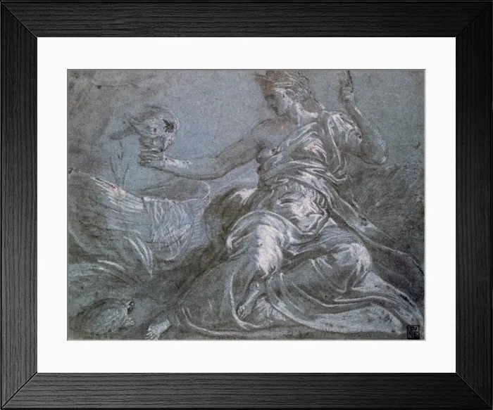 Framed Print : The Allegory of Touch, c1516-1570. Artist: Frans Floris Framed Print : The Allegory of Touch, c1516-1570. Artist: Frans Floris