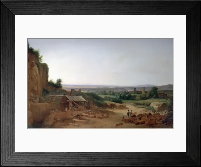 Framed Print : Quarry around Lyon, 1805-1856. Artist: Nicolas Victor Fonville Framed Print : Quarry around Lyon, 1805-1856. Artist: Nicolas Victor Fonville