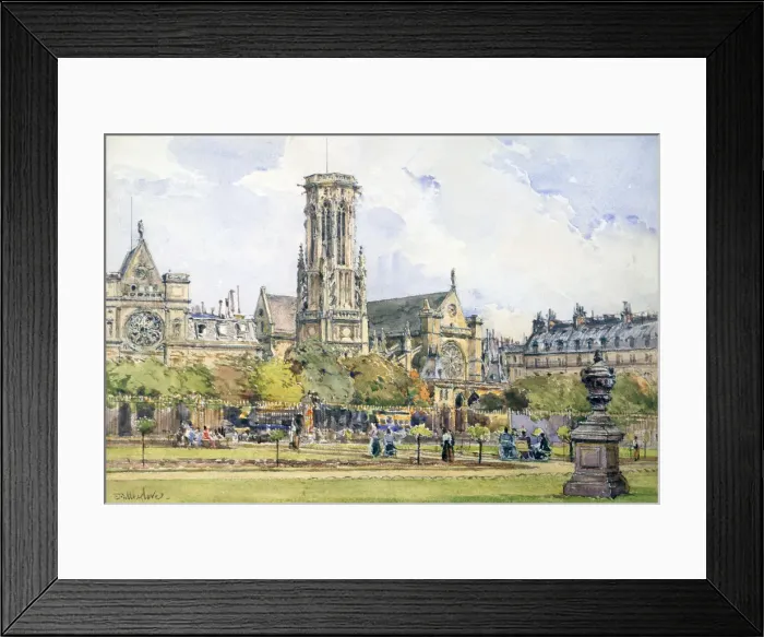 Framed Print : Saint Germain l Auxerrois, 1847-1908. Artist: John Fulleylove Framed Print : Saint Germain l Auxerrois, 1847-1908. Artist: John Fulleylove