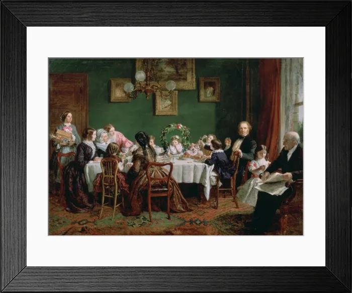 Framed Print : Many Happy Returns of the Day, 1856. Artist: William Powell Frith Framed Print : Many Happy Returns of the Day, 1856. Artist: William Powell Frith