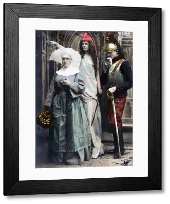 Framed Print : France !!! Quo vadis?, French WWI postcard, 1914-1918 Framed Print : France !!! Quo vadis?, French WWI postcard, 1914-1918