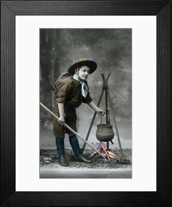 Framed Print : French WWI postcard, 1914-1918 Framed Print : French WWI postcard, 1914-1918