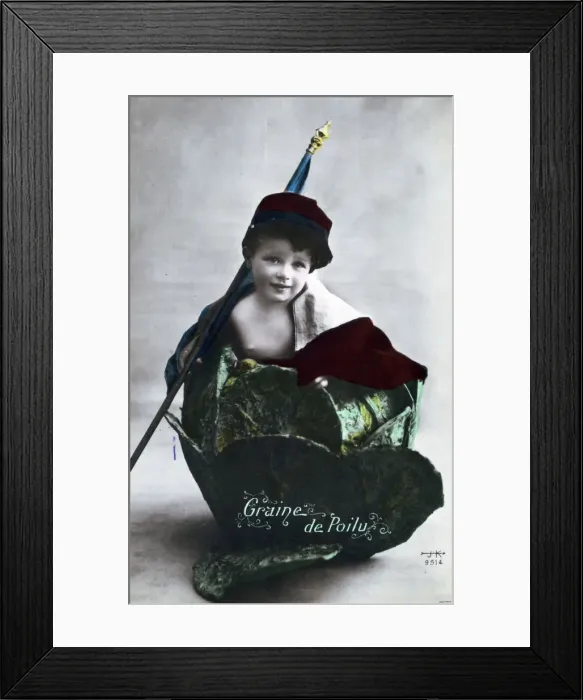 Framed Print : French WWI postcard, 1914-1918 Framed Print : French WWI postcard, 1914-1918