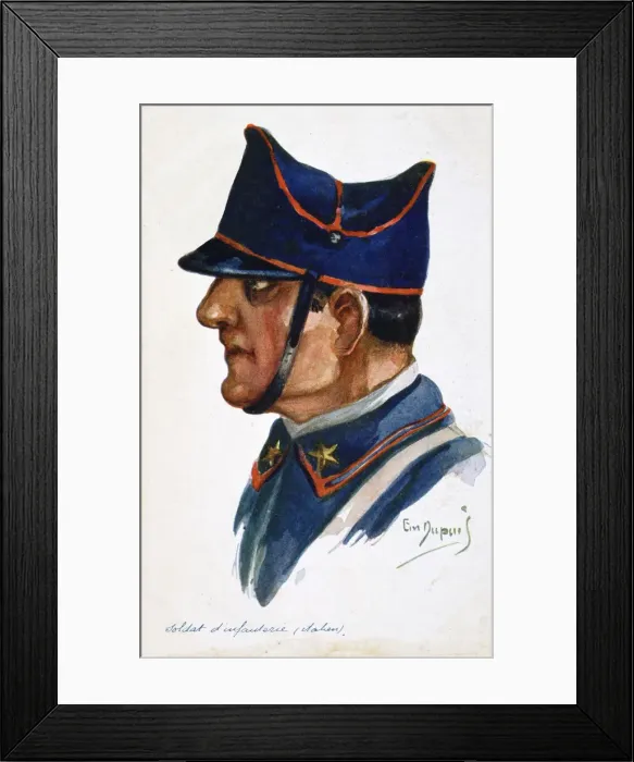 Framed Print : Italian infantry soldier, 1914-1918 Framed Print : Italian infantry soldier, 1914-1918
