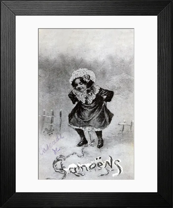 Framed Print : French Postcard, c1900