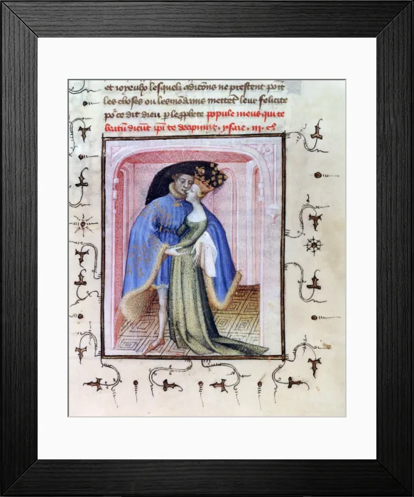 Framed Print : Paris and Helen, c1406 Framed Print : Paris and Helen, c1406