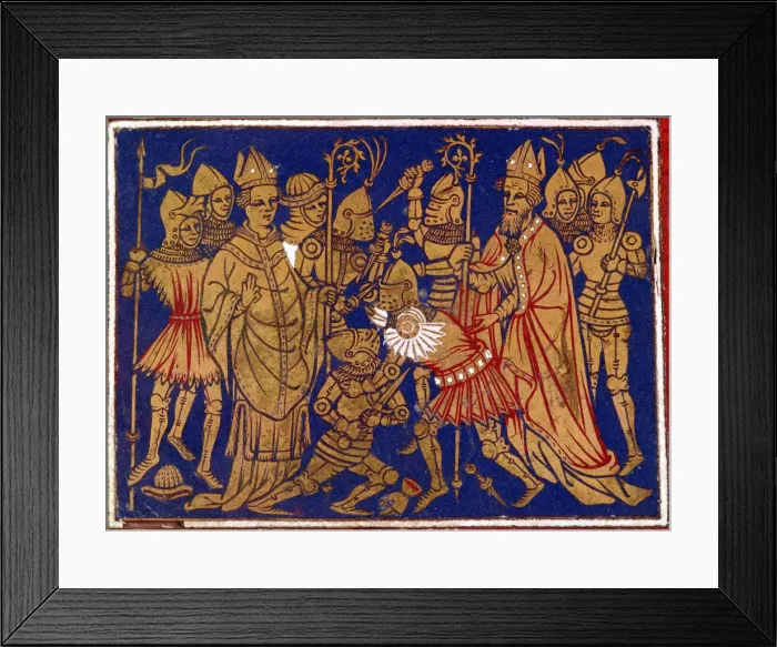 Framed Print : Judiciary combat, 12th century Framed Print : Judiciary combat, 12th century