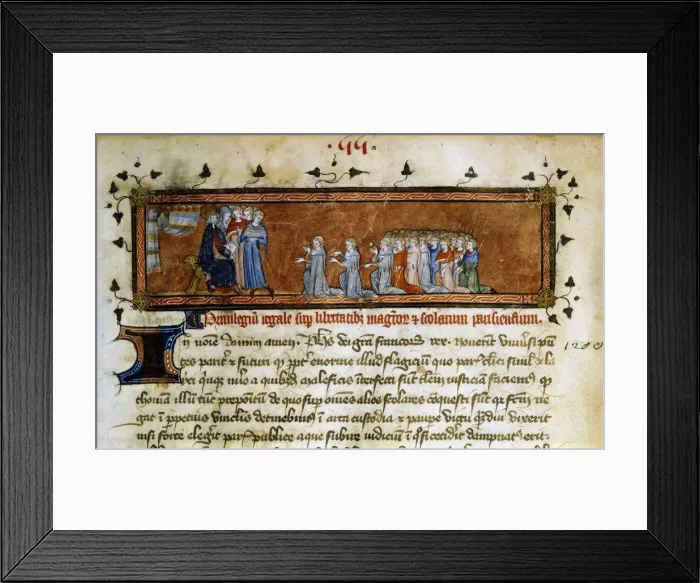 Framed Print : Philippe Auguste, mid-14th century Framed Print : Philippe Auguste, mid-14th century
