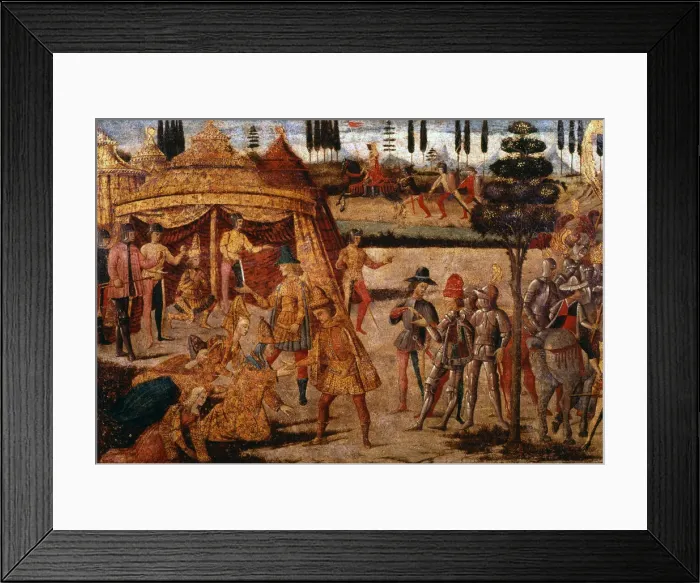 Framed Print : Alexander the Great visits Darius, 4th century BC, (15th century) Framed Print : Alexander the Great visits Darius, 4th century BC, (15th century)