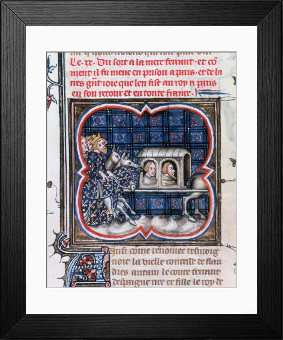 Framed Print : Fernando of Portugal taken prisoner, c1212, (1375-1379) Framed Print : Fernando of Portugal taken prisoner, c1212, (1375-1379)