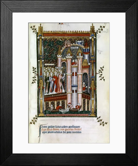 Framed Print : St Denis at the gates of Paris, 1317 Framed Print : St Denis at the gates of Paris, 1317
