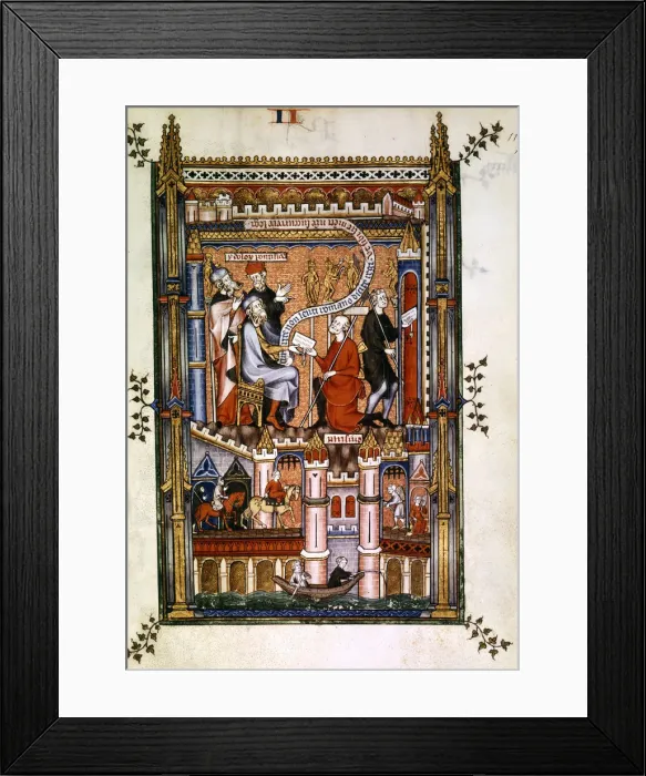 Framed Print : The pagan priests of Paris send their message to Rome, 1317 Framed Print : The pagan priests of Paris send their message to Rome, 1317