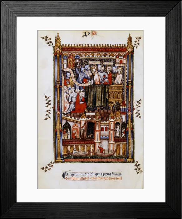 Framed Print : The arrest of St Denis, 1317 Framed Print : The arrest of St Denis, 1317