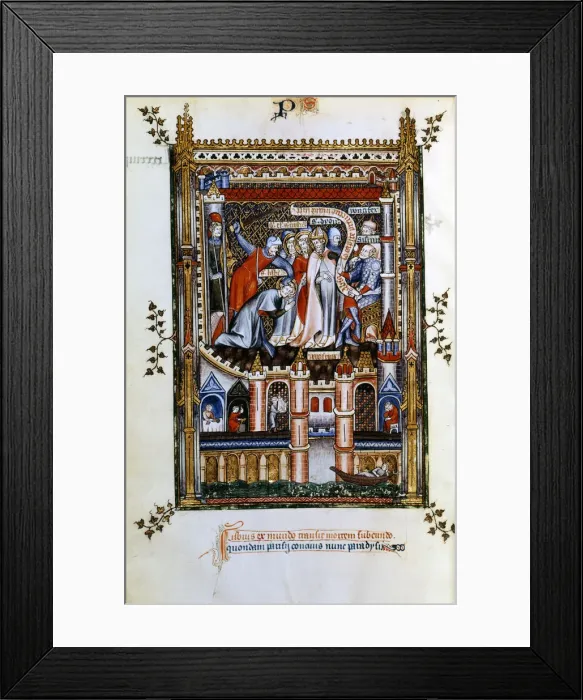 Framed Print : The martyrdom of Lisbius, 1317 Framed Print : The martyrdom of Lisbius, 1317