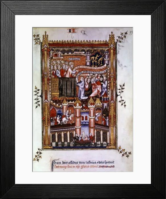 Framed Print : The conversion of Lisbius, 1317