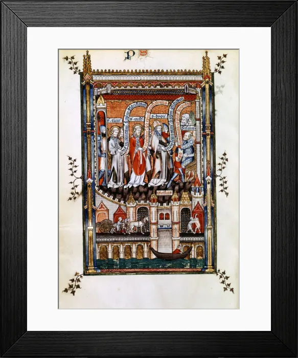 Framed Print : St Denis before Sissinius, 1317 Framed Print : St Denis before Sissinius, 1317