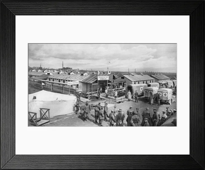 Framed Print : German bandaging station at Vigneulles, Lorraine, France, World War I, 1915 Framed Print : German bandaging station at Vigneulles, Lorraine, France, World War I, 1915