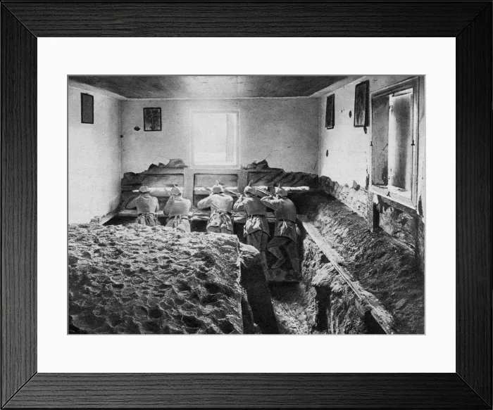 Framed Print : German defensive position on the Vistula, Poland, World War I, 1915 Framed Print : German defensive position on the Vistula, Poland, World War I, 1915