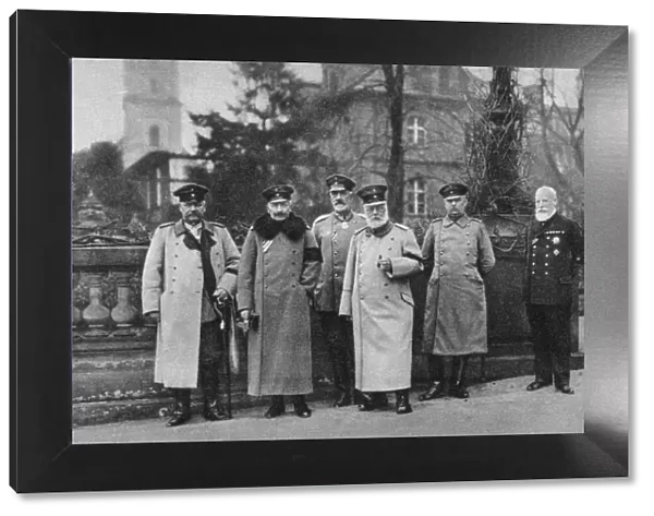 The King of Bavaria visiting the Imperial German Army headquarters, 1917