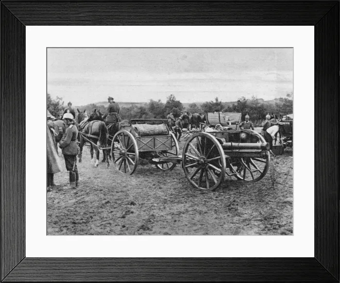 Framed Print : German artillery, World War I, 1915 Framed Print : German artillery, World War I, 1915