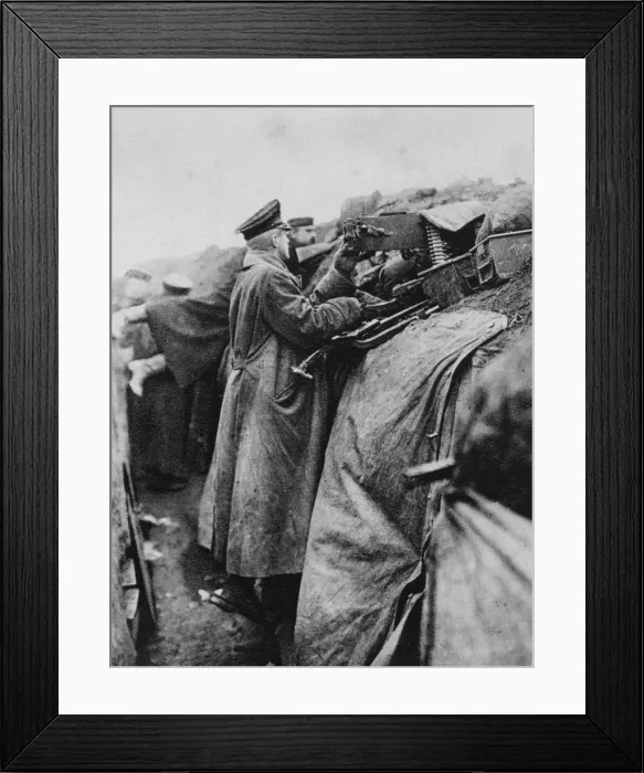 Framed Print : German soldiers in a trench, World War I, 1915 Framed Print : German soldiers in a trench, World War I, 1915